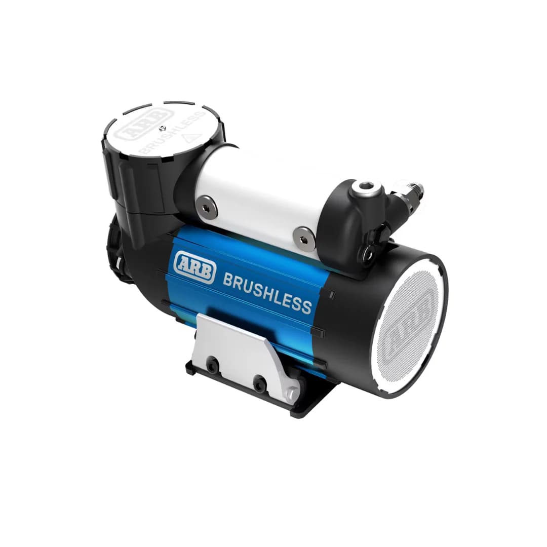 ARB CKBLA12 12V Brushless Air Compressor Premium On Board Motor boasts 1.5X in output. Ideal for faster tire inflating time and 4x4 off road adventures - 2025 Launched.