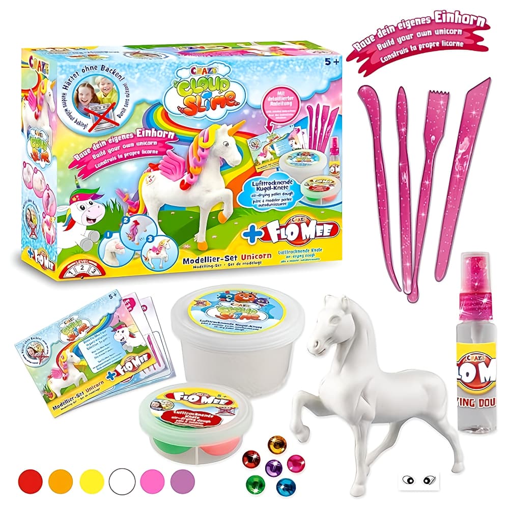 CRAZE Cloud Slime Meets Flo Mee Unicorn Set