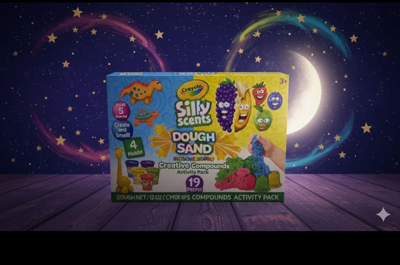 Crayola Silly scents Dough + Sand Creative Compound