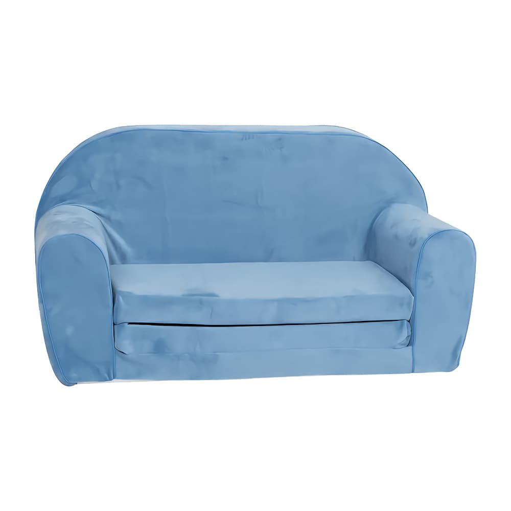 DELSIT Double Sofa Blue Velvet
