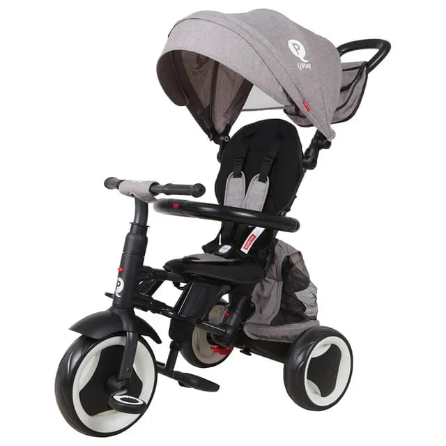 Qplay Rito Plus The Ultimate 3 in 1 Folding Trike - Grey