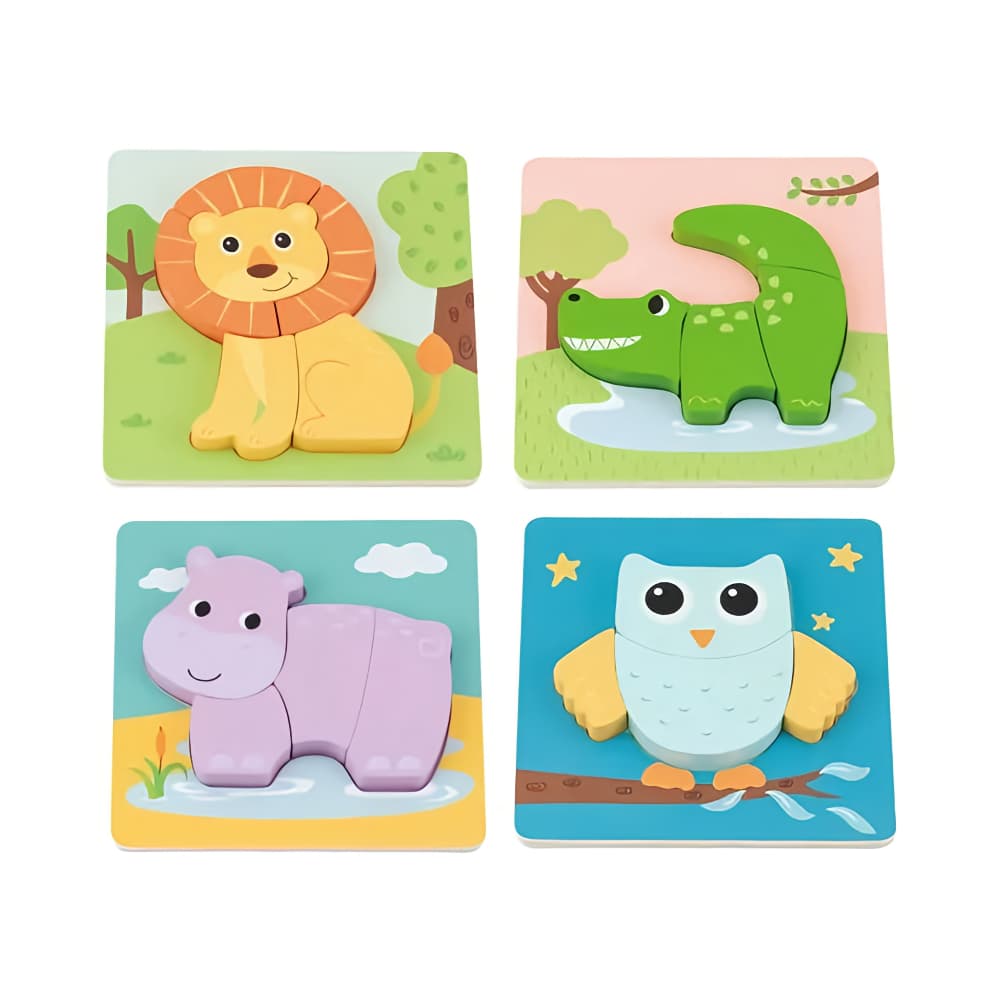 LELIN Chunky Animal Puzzle 4pcs