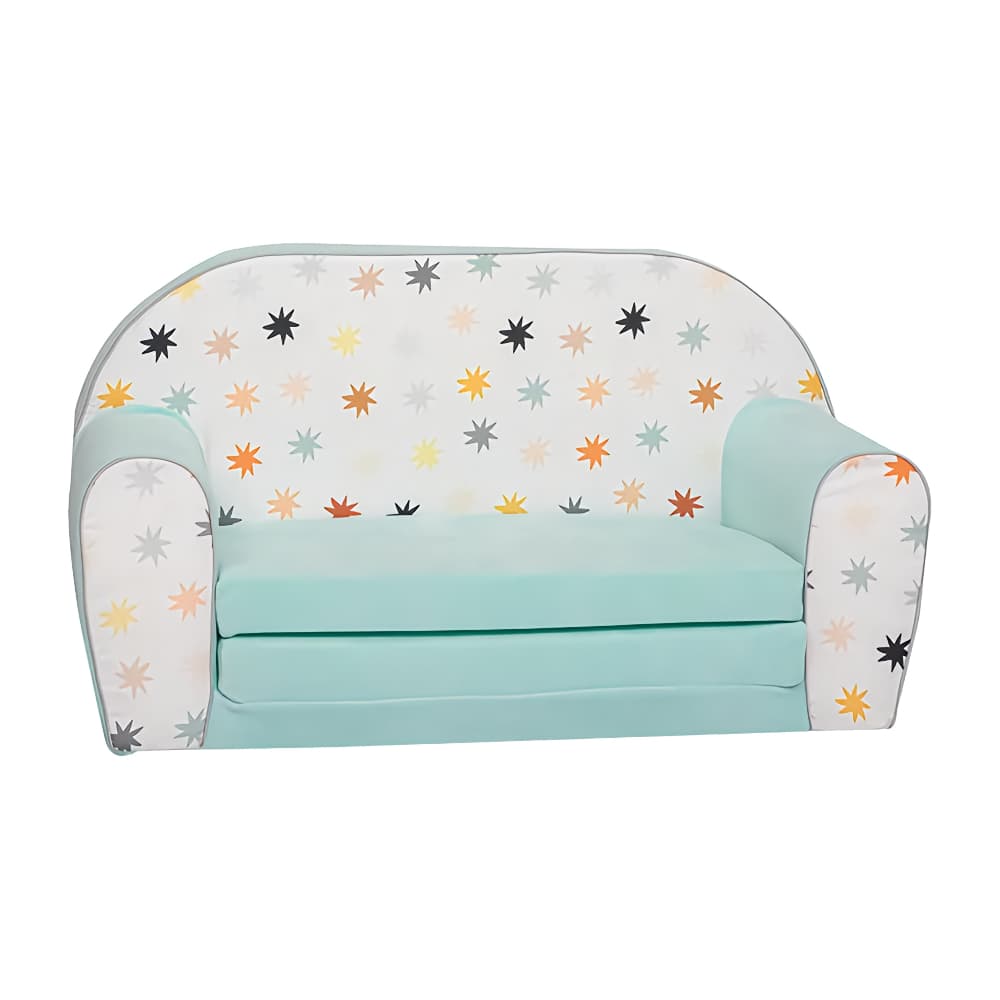 DELSIT Double Sofa Stars On Chenille Mint