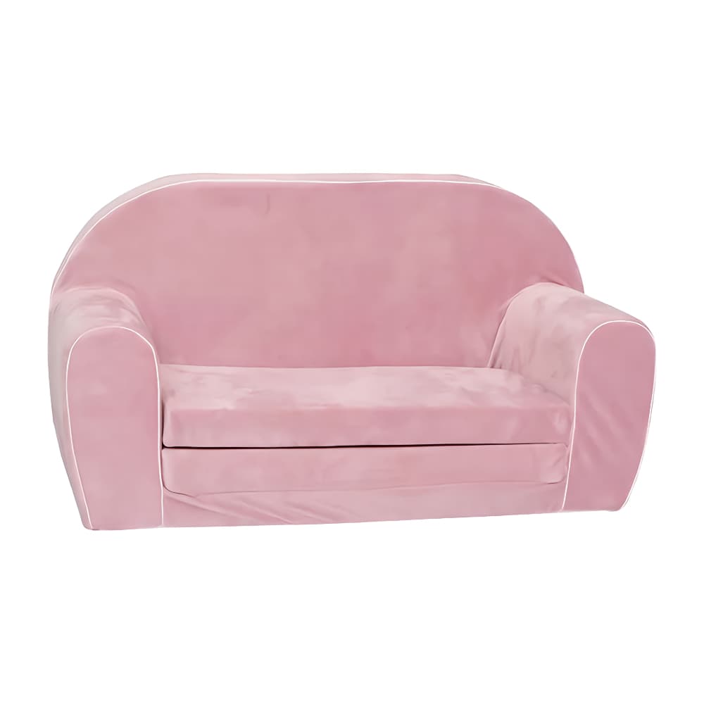 DELSIT Double Sofa Pink Velvet