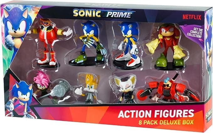 Sonic figures 12 pack Deluxe box (S1) - including 2 rare hidden characters