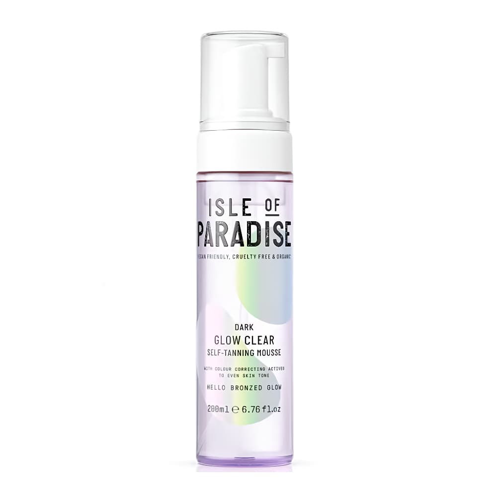 Isle of Paradise Glow Clear Self-Tanning Mousse - Dark 200ml