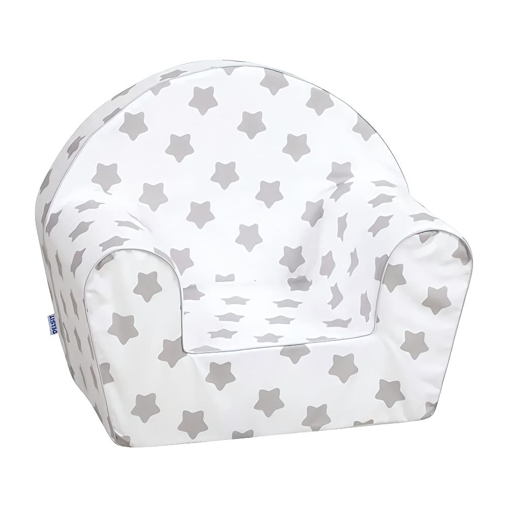 DELSIT Arm Chair – Grey Stars on White