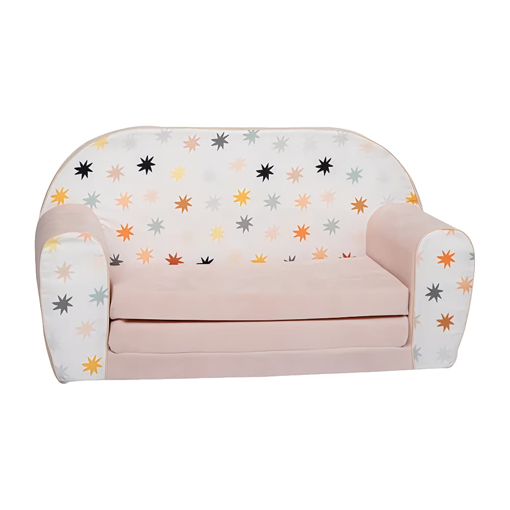DELSIT Double Sofa Stars On Chenille Pink