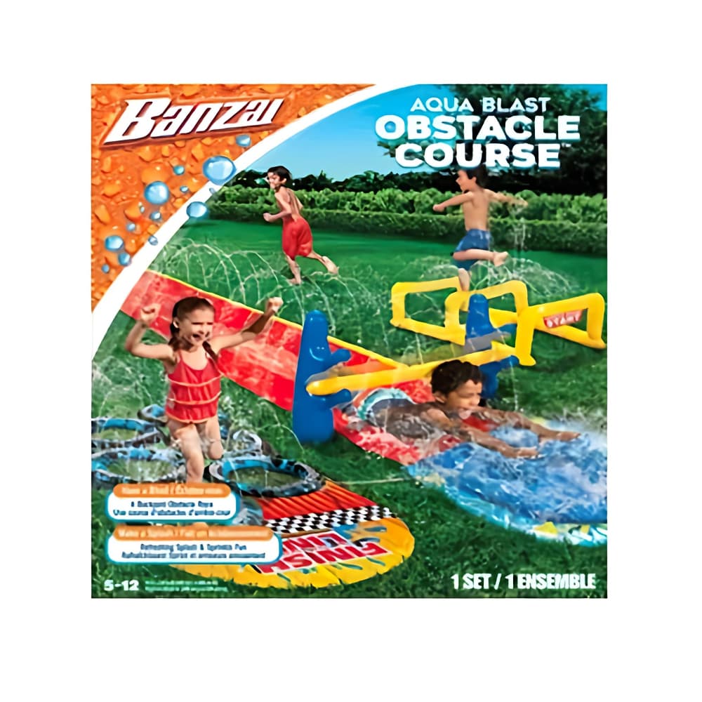 Banzai Aqua Blast Obstacle Course Slide - 16Ft(L)