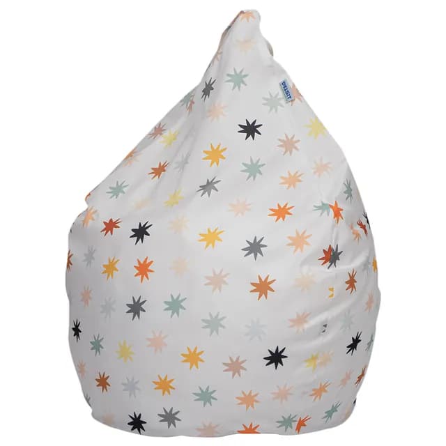 DROPLET BEAN CHAIR WHITE COLOR STARS