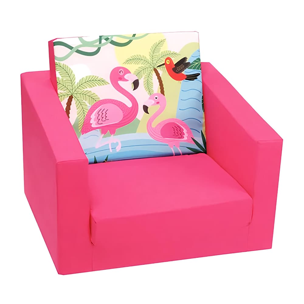 DELSIT Single Sofa - Flamingos Pink