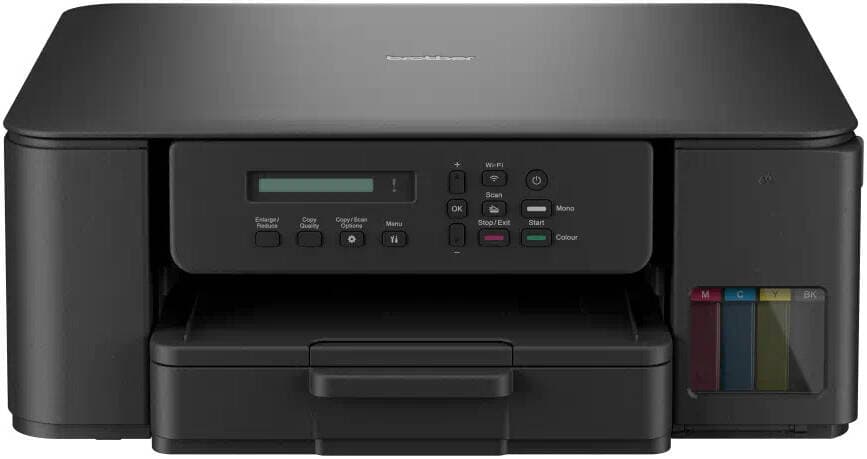 Brother DCP-T530DW Ink Tank Printer, 1200 x 6000 DPI, 16.0 IPM Print Speed, Auto 2 Sided Duplex Printing, Up to 150 Sheets Maximum Paper Capacity, WiFi, WiFi-Direct, USB 2.0, Black | DCP-T530DW