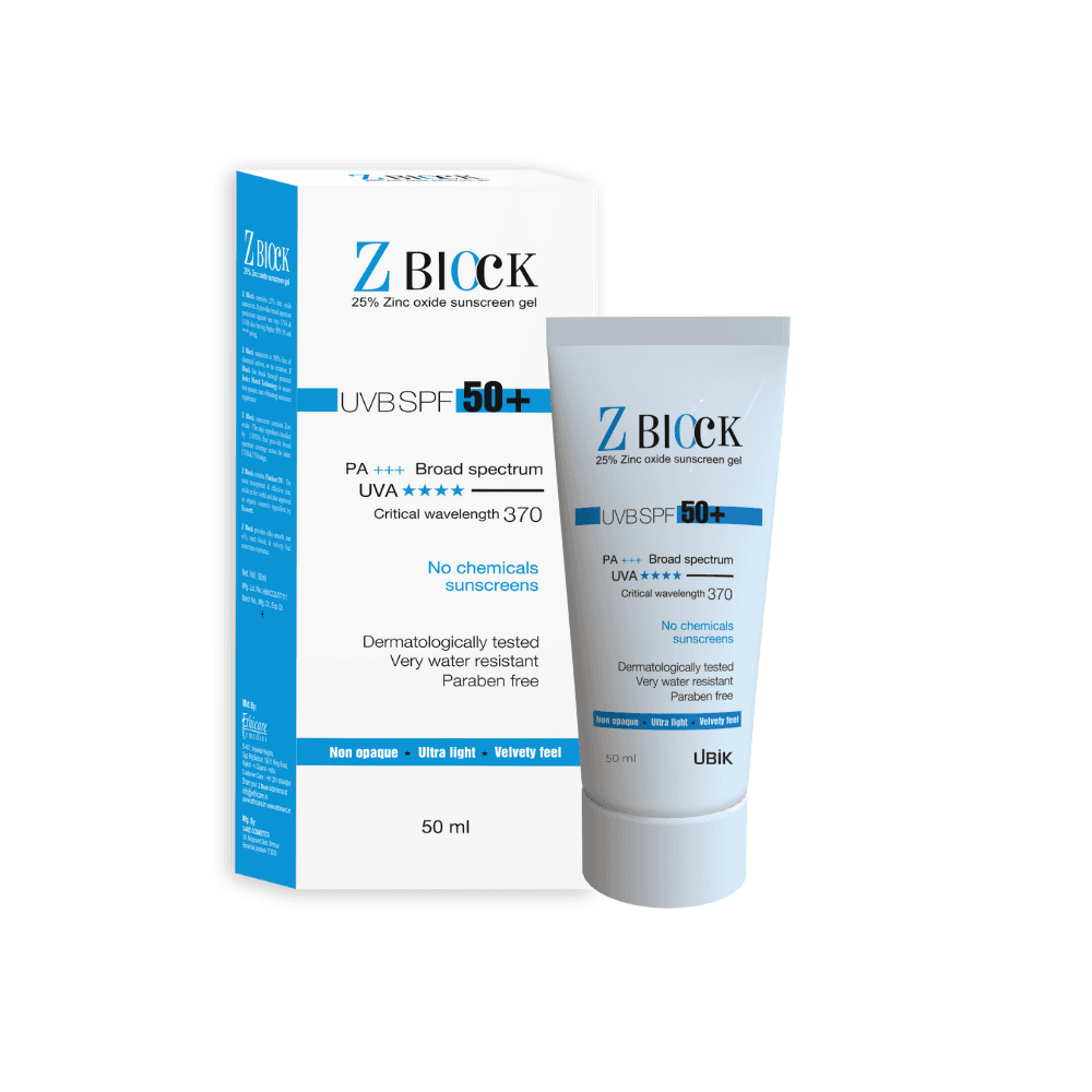 Z Block SPF 50+ Sunscreen Gel (50ml)
