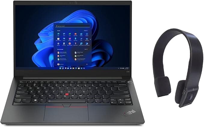 Lenovo ThinkPad E14 Gen 5. Business Laptop 14" FHD 300Nits Display 13thGen Core i7-13700H 16GB 1TB Intel Iris Xe Graphics FingerPrint WIN11 Pro Black Free WIRELESS Headset (UAE VERSION AND UPGRADED)