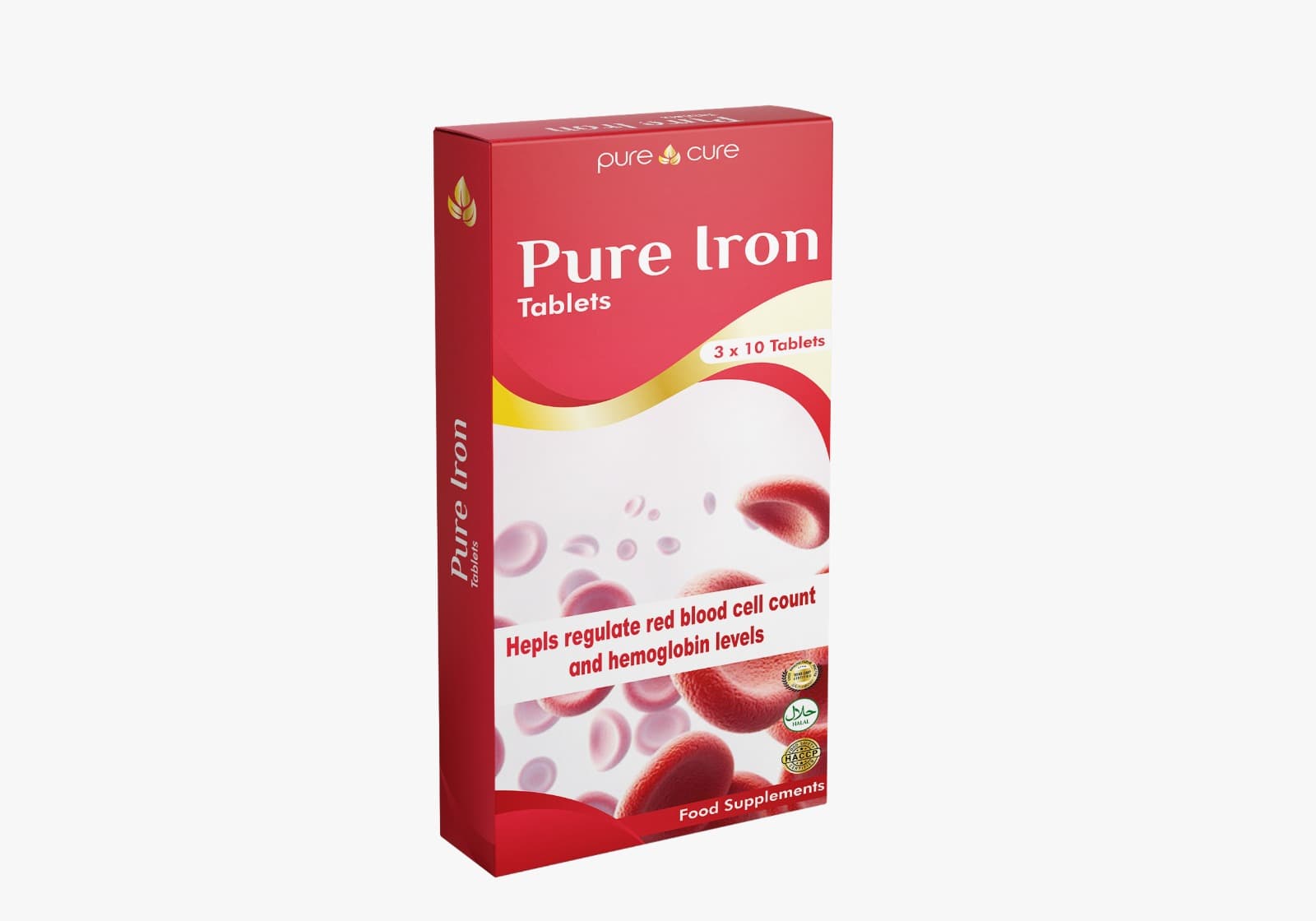 PURE CURE Pure Iron Tabs 30S