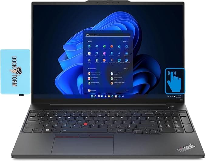 Lenovo ThinkPad E16 Gen 1 Business Laptop 16.0" Non Touch IPS WUXGA Display (Intel 13th Gen i5-1335U, 16GB RAM, 1TB SSD, Backlit KYB, Fingerprint Reader, 2 Thunderbolt 4, Win 11 w/Hub (US Version)