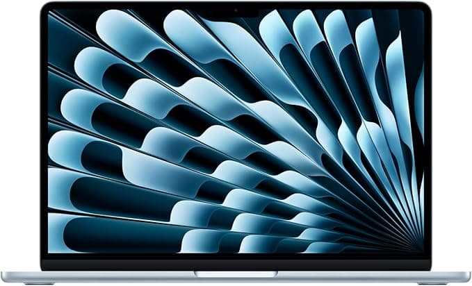 Apple 2025 MacBook Air (13-inch, Apple M4 chip with 10-core CPU and 10-core GPU, 16GB Unified Memory, 512GB) - Sky Blue;English