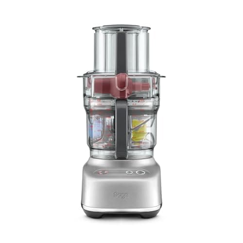 Sage - The Paradice 9 Food Processor - With Dicing Kit, S-blade, Reversible Shredder, Adjustable Slicer & Dough Blade, Brushed Stainless Steel - UAE Version,2 Year Manufacturer Warranty