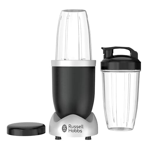 Russell Hobbs 900 Watts, 6-Edge Blade, Multi-Function High Speed Blender System with Nutrient Extraction, One-Touch Blending, Dishwasher Safe Parts, 2 Cups (0.8L & 1L), NBL01, 1 Year Limited Warranty