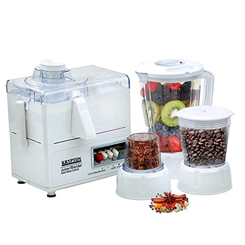 Krypton Multifunctional 4 in 1 Juicer and Food Processor, Blender, Chopper & Grinder with 1.6L Jar, 2 Speed Pulse Function
