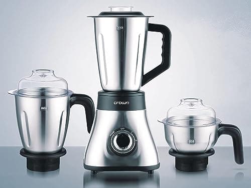 Crownline bl-295 3-in-1 stainless steel blender & grinder, 600w