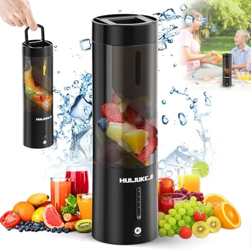 QYCHHJ Portable Blender Upgraded 15Oz Personal Size Blender for Shakes and Smoothies Mini Blender with 6 Blades Mini Mixer Magnetic charging for Baby Food,Gym,Travel BPA-Free