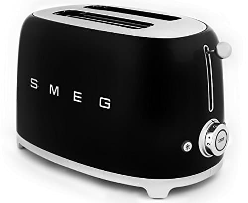 Smeg 50s Retro Style 2 Slice Toaster Black TSF01BLAU