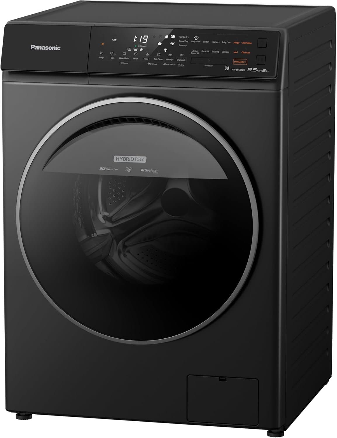 Panasonic 9 5kg Washer 6kg Dryer Black Na S956fr2be