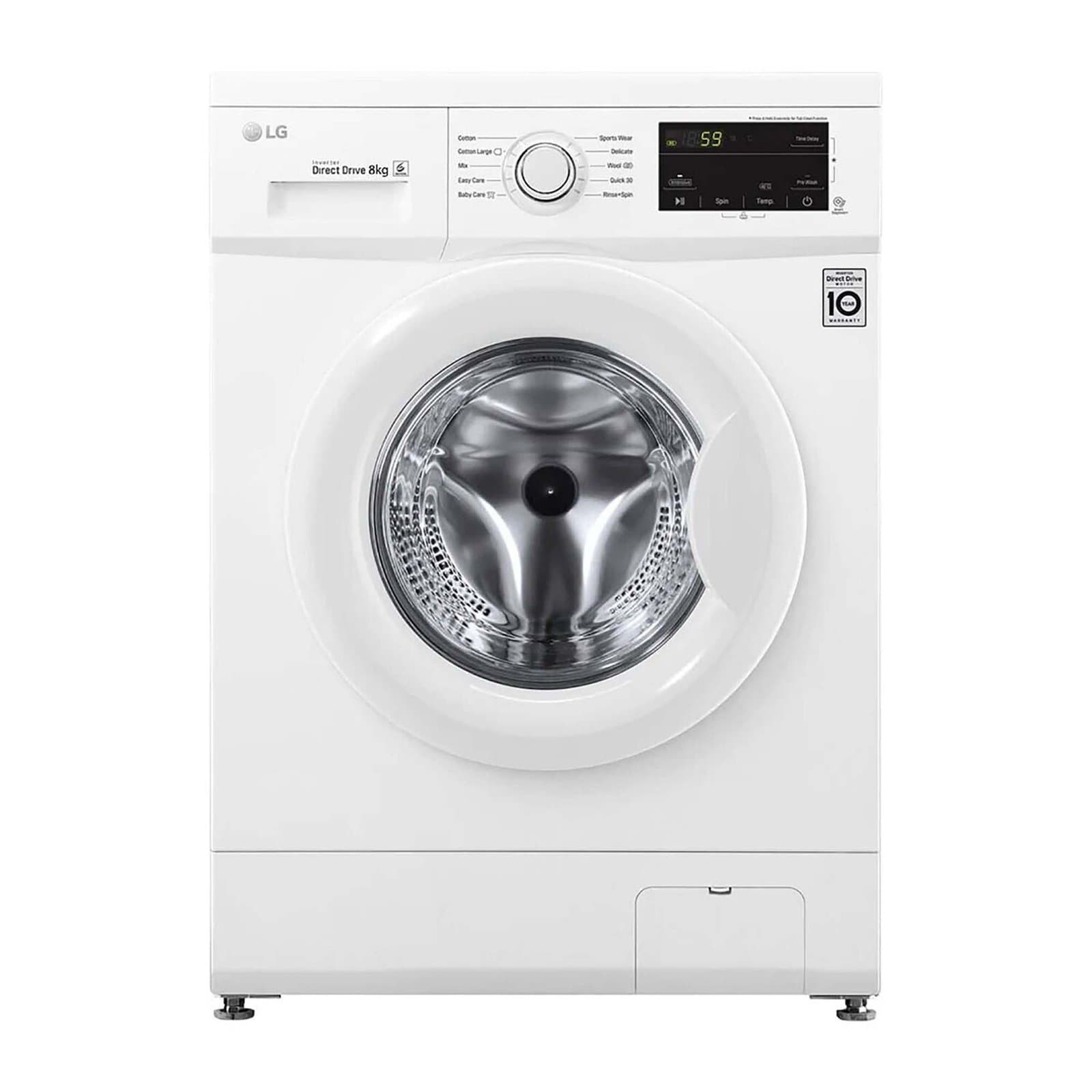 LG Front Loading Washer 8kg F4j3tyl3w White
