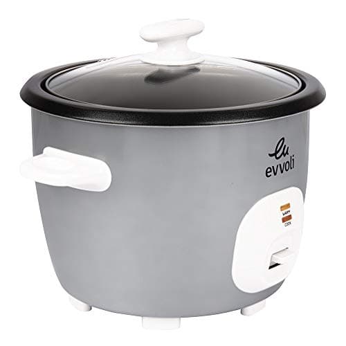 evvoli Rice Cooker, 4.5 Liters, Non-stick pot, One-touch Operation, Auto Keep warm, Spatula & Measure Cup included, EVKA-RC4501S