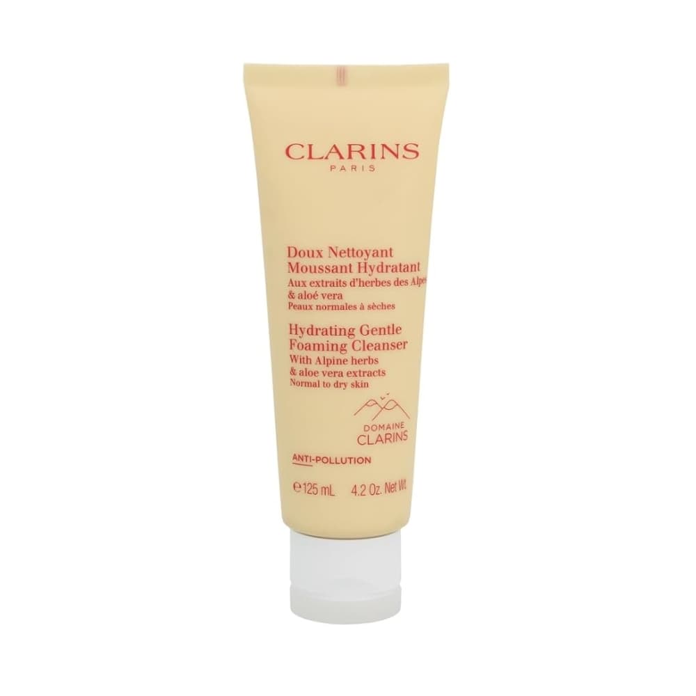 Clarins Hydrating Gentle Foaming Cleanser 125ml – Facial Cleanser with Alpine Herbs & Aloe Vera