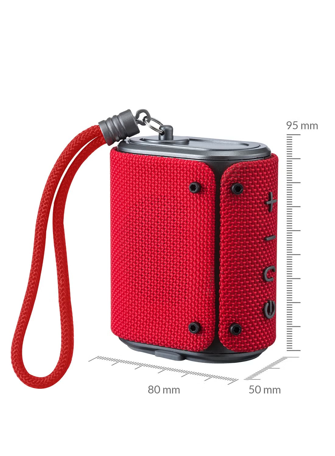 Evvoli Bluetooth Wireless Water Resistant 4 Hours 5w Portable Speaker Evaud Mb5ar Red