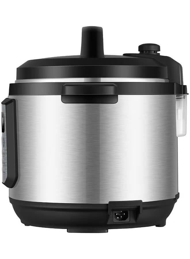 Evvoli 12 In 1 Multi Use Programmable Pressure Cooker Digital Led Display 8 L 1200 W Evka Pc8012s Black silver