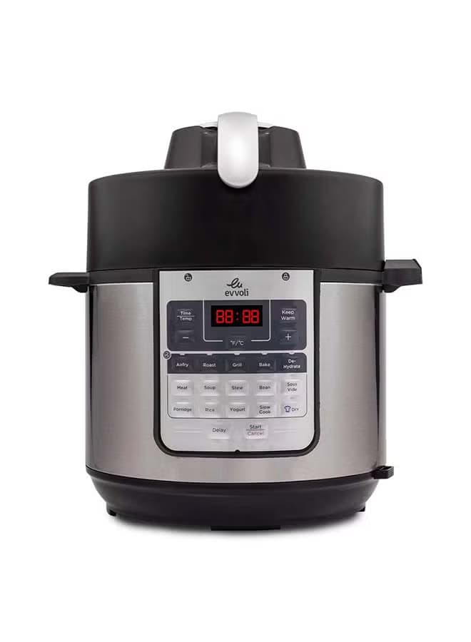 Evvoli 15 In 1 Electric Pressure Cooker With Air Fryer Multi Cooker 5 7 L 1500 Kw Com6015s Black
