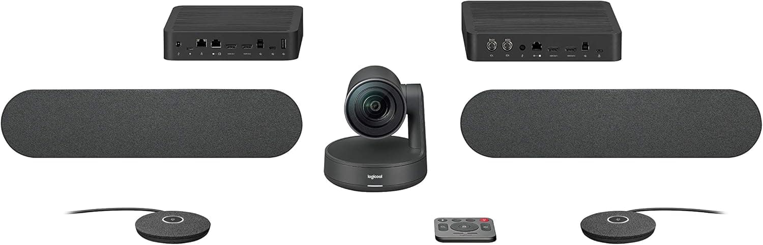 Logitech Rally Ultra-HD ConferenceCam, UK Power Plug - Black