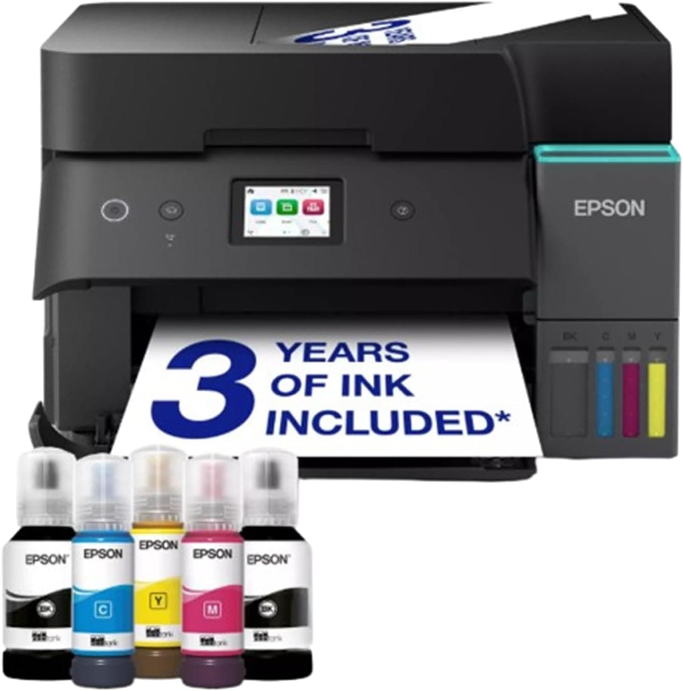Epson EcoTank L6390: Cost-Effective, Wi-Fi, 4-in-1, A4 Duplex Printer with Duplex Scan, Fax & LCD Touch Screen