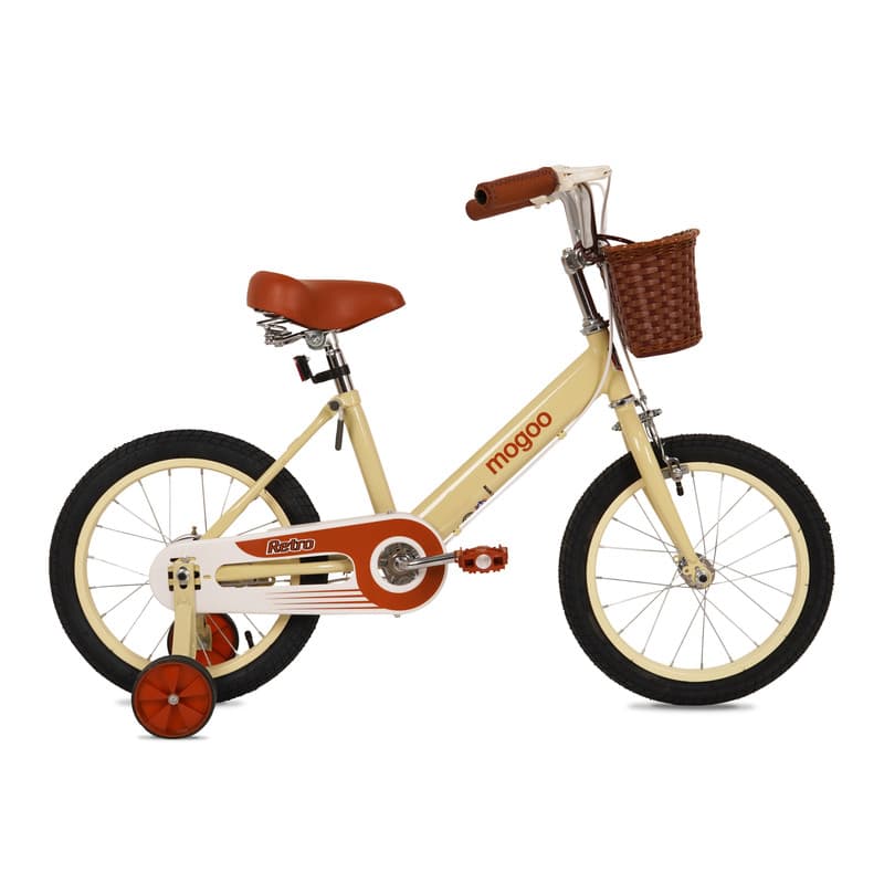 Mogoo Retro 16 Inch Kids Bike Beige