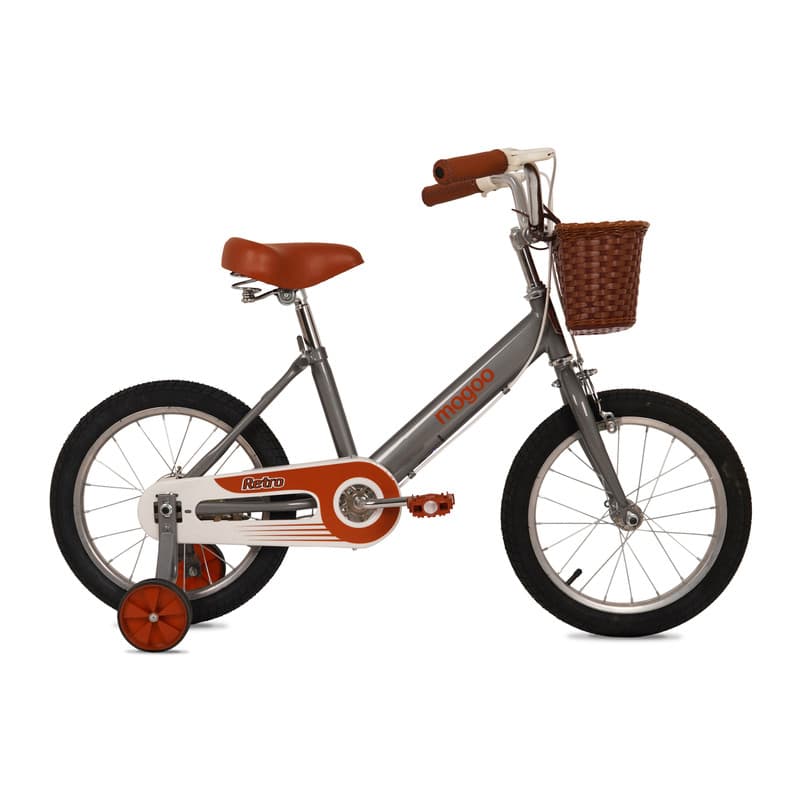 Mogoo Retro 16 Inch Kids Bike Grey