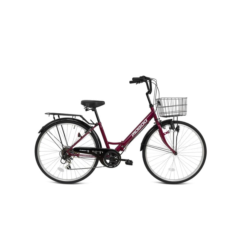 Mogoo Fusion 26 Folding City Bike Maroon