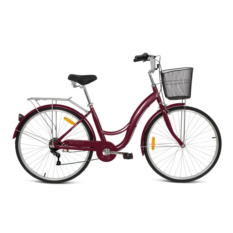 Mogoo Brooklyn 26 6 Speed City Bike Red