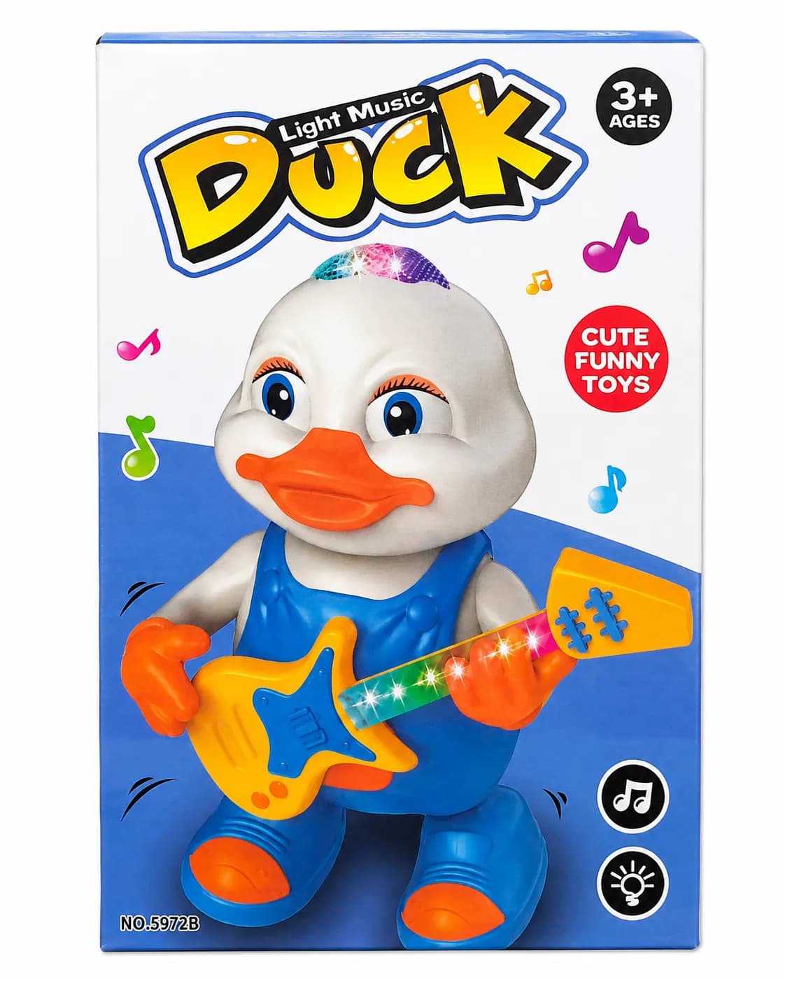 Musical Duck Light Music Toy Guitar – Colorful Interactive Kids Toy