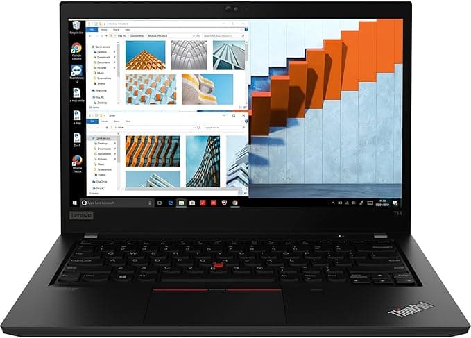 Renewed Lenovo ThinkPad Laptop I7 11th Generation T14 Gen 2 14" Full HD 16GB RAM 512GB SSD Black