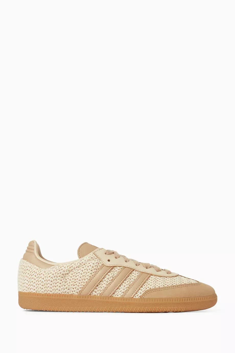 Classic Streetwear Knit Sneakers with Leather Details