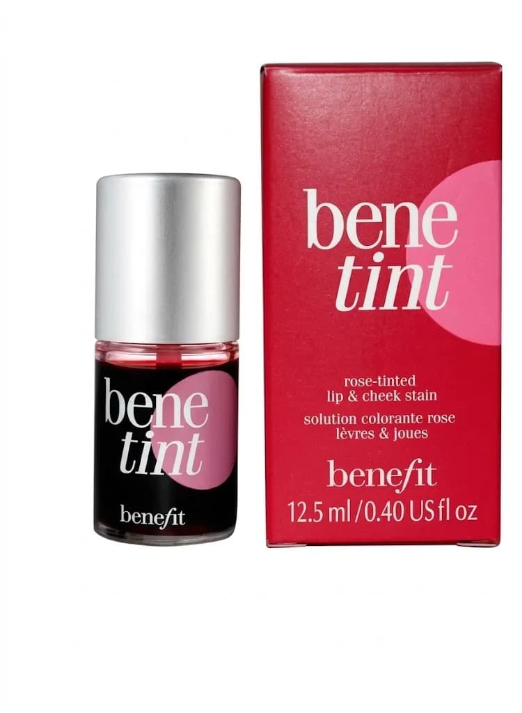 Benefit Rose Tinted Lip & Cheek Stain 12.5ml | Sheer, Buildable Color | Natural Glow & Long-Lasting Radiance