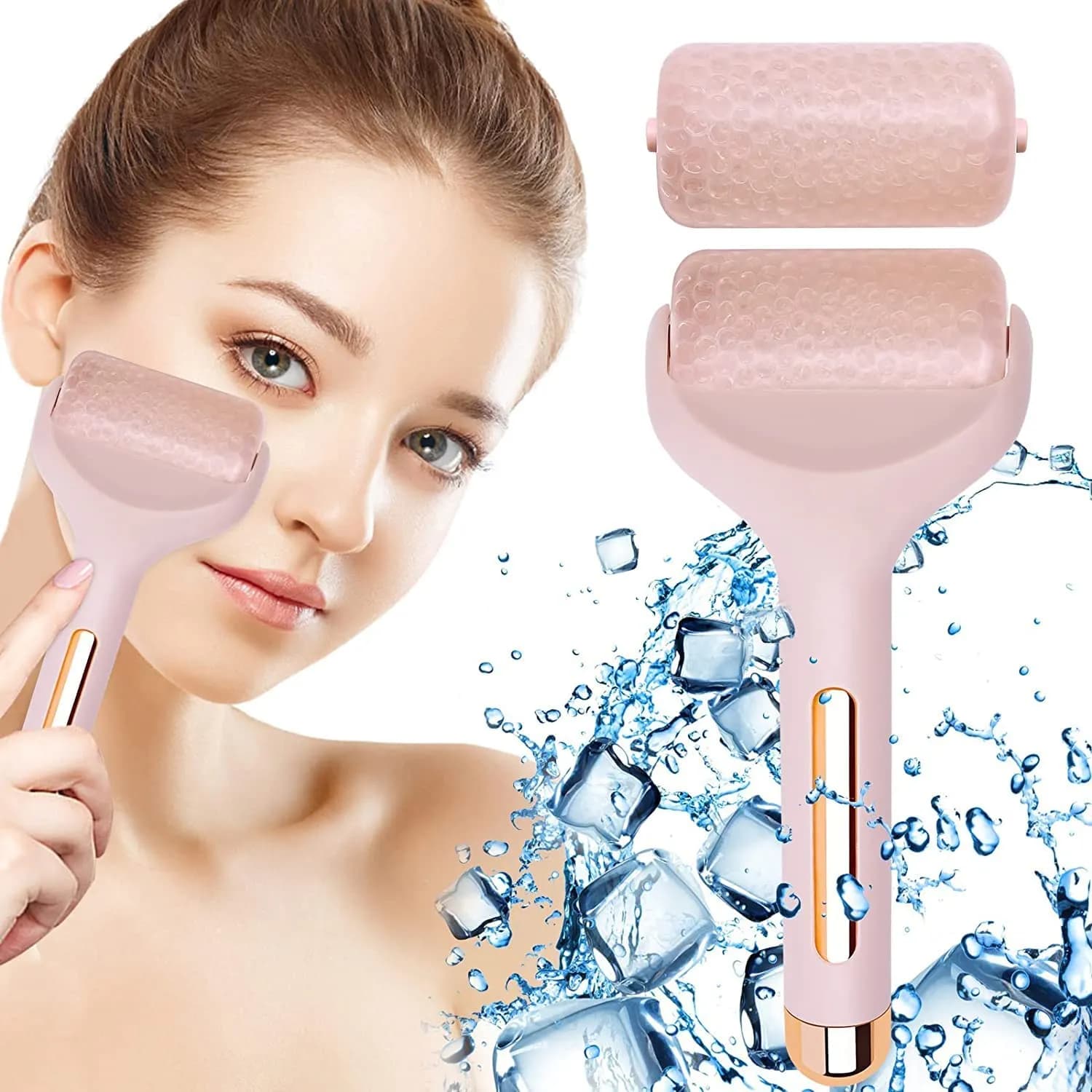 Ice Roller for Face and Eye Cooling Facial Massage Roller for Puffiness Cooling Care Skin Refreshing and Pore Care
