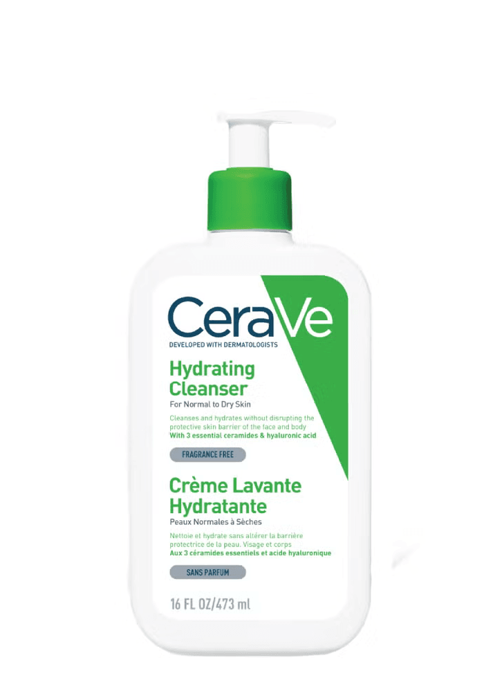 CeraVe Hyaluronic Acid Hydrating Cleanser, Normal to Dry Skin - 473ml